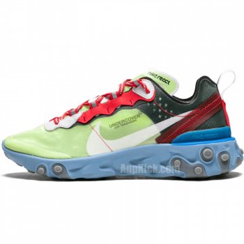 Nike X Undercover Epic React Element 87 Volt Lakeside Colorways Bq2718-700