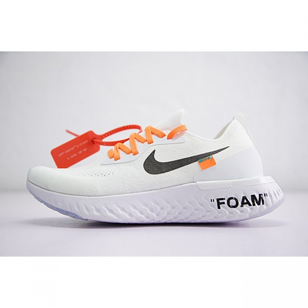 Off White X Nike Epic React Flyknit Aq0070-100