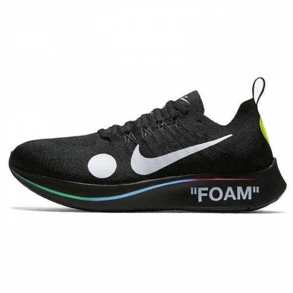 Off-White X Nike Zoom Fly Flyknit Ow "Mercurial Black" Ao2115-001