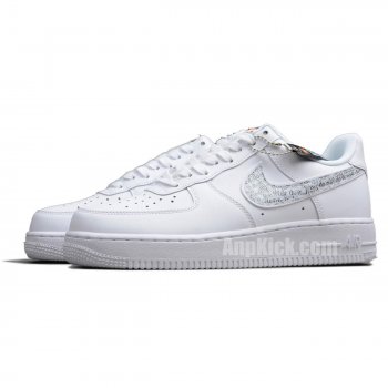 Air Force 1 07 Low "Just Do It" White Air Forces Ones Af1 Sale Bq6474-100