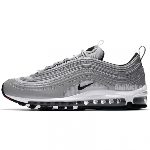 Air Max 97 Premium Reflective Silver Black Bullet Shoes 312834-007