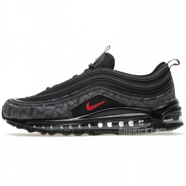 Nike Air Max 97 Reflective Logo All Black And Red 97S Sale Ar4259-001