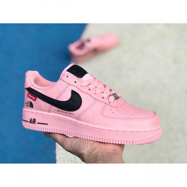 Supreme® X The North Face X Nike Air Force 1 Sup Af1 Low "Pink/Black" Ar3066-800