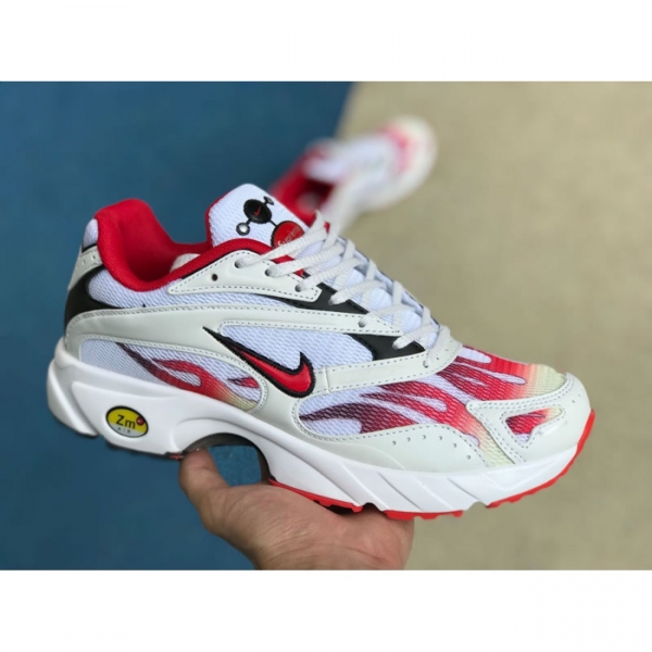 Supreme® X Nike Zoom Streak Spectrum Plus White/Habanero Red/Black Aq1279-100