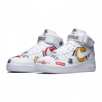 Nike Air Force 1 X Supreme X Nba Af1 Aq8017-100