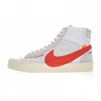 Nike Blazer X Supreme X Off-White Ow White Red Aa3832-006