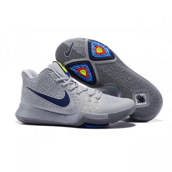 Kyrie 3 "911" Grey/Deep Blue