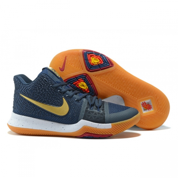 Kyrie 3 Deep Blue/Gold