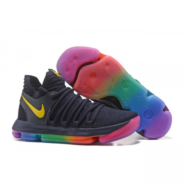 Kevin Durant Kd10 "Rainbow" Black/Gold/Multicolor