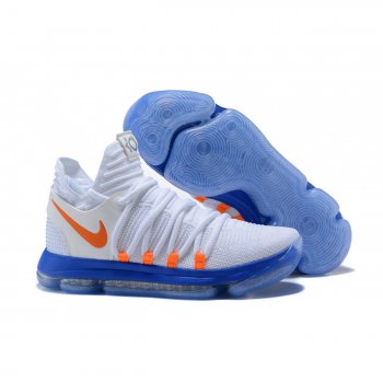 Kevin Durant Kd10 White/Blue/Orange