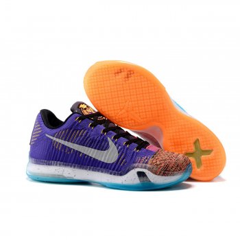 Kobe 10 Elite Low Htm Purple/Sky Blue/Pink