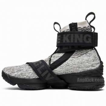 Lebron 15 Lifestyle Kith Concrete Lbj15 Black Shoes For Sale Ao1068-100