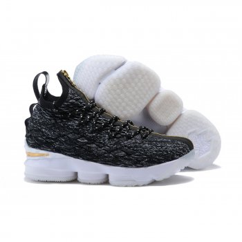 Lebron 15 Black/White/Gold