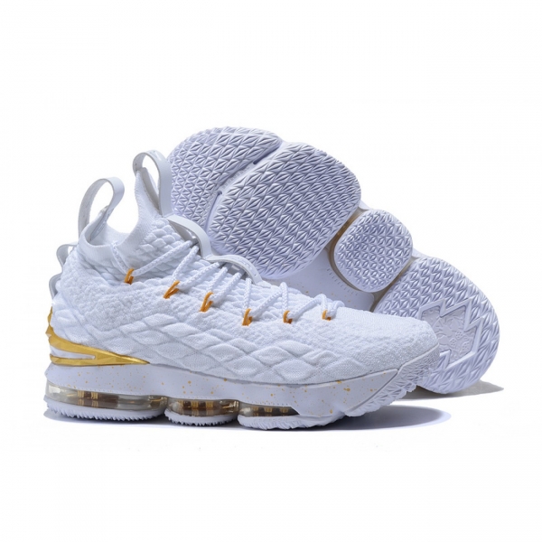 Lebron 15 White/Gold