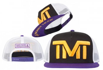 Hot Sale Brand Caps TMT Courtside Snapback in Black Purple White,largest collection,fantastic,delicate colors Snapbacks/Hats/Caps