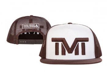 Hot Sale Brand Caps TMT Courtside Snapback in Brown White,sale retailer,reliable supplier,luxury fashion brands Snapbacks/Hats/Caps