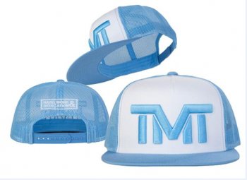 Hot Sale Brand Caps TMT Courtside Snapback in Jade Blue White,Huge Discount,Official UK Stockists,Authorized Site Snapbacks/Hats/Caps