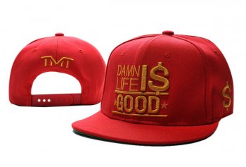 Hot Sale Brand Caps TMT Courtside Snapback in Red Gold Logo,timeless design,reasonable sale price,Low Price Guarantee Snapbacks/Hats/Caps