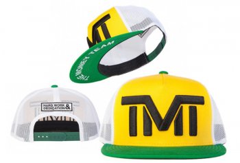 Hot Sale Brand Caps TMT Courtside Snapback in Yellow White Green,wholesale price,outlet store sale,reliable reputation Snapbacks/Hats/Caps