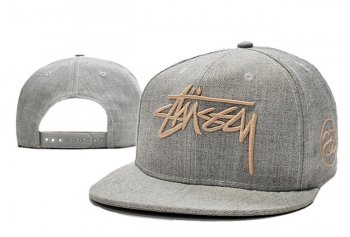 Hot Sale Brand Hats Stussy Snapback in Gray Gold Logo,Hot Sale,Official USA Stockists,Newest Snapbacks/Hats/Caps