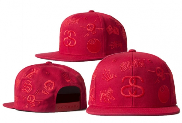 Hot Sale Brand Hats Stussy Snapback in Peach Red,authorized dealers,genuine,Newest Snapbacks/Hats/Caps