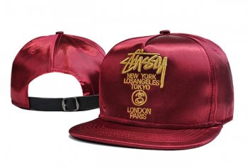 Hot Sale Brand Hats Stussy Snapback Londong Paris in Dark Red Silver,New York,pretty and colorful,Top Brand Wholesale Online Snapbacks/Hats/Caps