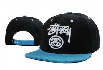 Hot Sale Brand Hats Stussy Snapback S in Black Jade Blue,fabulous collection,collection,popular stores Snapbacks/Hats/Caps