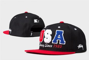 Hot Sale Brand Hats Stussy Snapback USA in Black Red,Best Discount Price,Outlet Store,Wholesale online Snapbacks/Hats/Caps