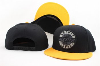 Hot Sale Brand Hats BRIXTON Snapback in Coal Black Yellow,authentic quality,UK store,Exclusive Deals Snapbacks/Hats/Caps