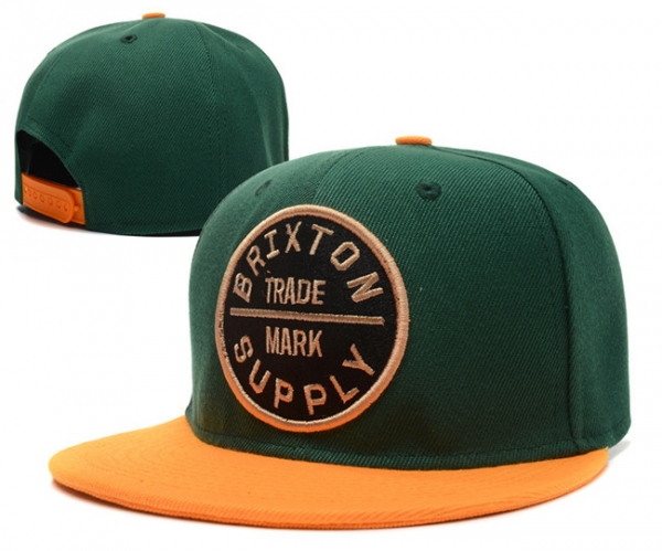 Hot Sale Brand Hats BRIXTON Snapback in Green Yellow,In Stock,Lowest Price Online,No Sale Tax Snapbacks/Hats/Caps