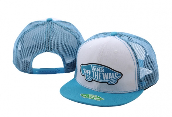 Hot Sale Brand Hats Vans Snapback Off The Wall in Jade Blue White,fashionable design,complete in specifications,promo codes Snapbacks/Hats/Caps