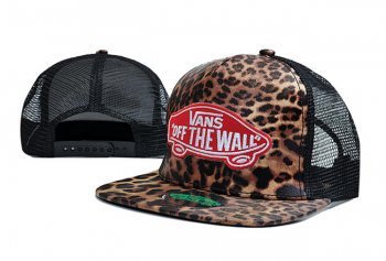 Hot Sale Brand Hats Vans Snapback Off The Wall in Leopard Black Red Logo,outlet boutique,Clearance,classic fashion trend Snapbacks/Hats/Caps