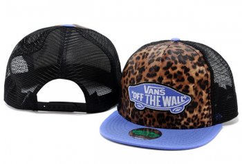 Hot Sale Brand Hats Vans Snapback Off The Wall in Leopard Jade Blue,promo codes,discount shop,cheap prices Snapbacks/Hats/Caps