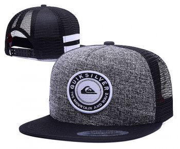 Best Selling Caps Quiksilver Snapback in Gray Black White,popular stores,luxury fashion brands,UK Cheap Sale Snapbacks/Hats/Caps