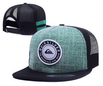 Best Selling Caps Quiksilver Snapback in Green Black White,Clearance,outlet for sale,cheapest online price Snapbacks/Hats/Caps