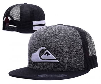 Best Selling Hats Quiksilver Snapback in Gray Black White,high-tech materials,No Sale Tax,cheapest online price Snapbacks/Hats/Caps