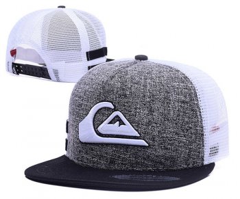 Best Selling Hats Quiksilver Snapback in Gray White Black,Fantastic savings,UK Factory Outlet,100% Genuine Snapbacks/Hats/Caps