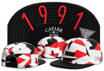 Hot Sale Brand Hats Cayler Sons Snapback 1991 in White Red Colorful,unique,Best Prices,Most Fashionable Outlet Snapbacks/Hats/Caps