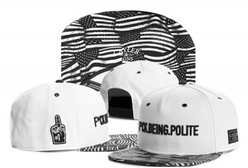 Hot Sale Brand Hats Cayler Sons Snapback Being Polite in White Gray,fabulous collection,officially authorized,designer fashion Snapbacks/Hats/Caps