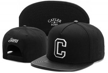 Hot Sale Brand Hats Cayler Sons Snapback C Logo in Coal Black,Elegant Factory Outlet,Newest,unique design Snapbacks/Hats/Caps