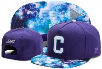 Hot Sale Brand Hats Cayler Sons Snapback C Logo in Purple Blue Sky,super quality,fabulous collection,super quality Snapbacks/Hats/Caps