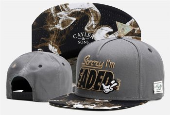 Hot Sale Brand Hats Cayler Sons Snapback Faded in Gray Gold Black,Most Fashionable Outlet,Biggest Discount,prestigious Snapbacks/Hats/Caps