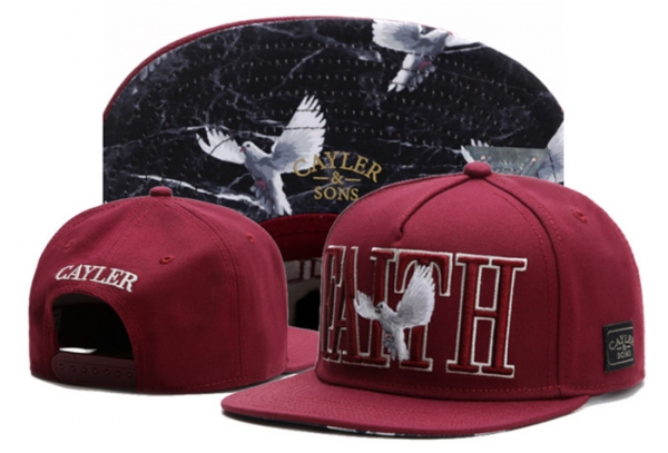 Hot Sale Brand Hats Cayler Sons Snapback Faith in Wine Red,Buy Online,Top Designer Collections,luxurious Collection Snapbacks/Hats/Caps