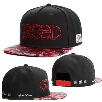 Hot Sale Brand Hats Cayler Sons Snapback Greed in Black Red,Online Shop,multiple colors,Store Snapbacks/Hats/Caps