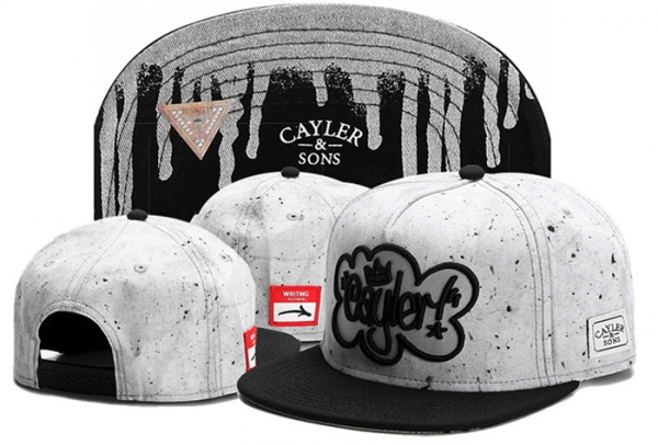 Hot Sale Brand Hats Cayler Sons Snapback in Gray Black Points,cheapest online price,quality and quantity assured,Exclusive Snapbacks/Hats/Caps