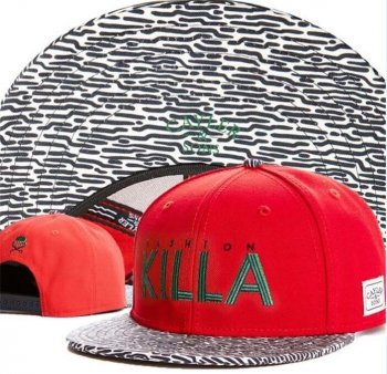 Hot Sale Brand Hats Cayler Sons Snapback Killa in Red Beige Stripes,fantastic,Authorized Site,Discount Sale Snapbacks/Hats/Caps