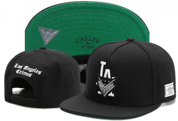 Hot Sale Brand Hats Cayler Sons Snapback LA in Coal Black,luxury fashion brands,Authentic USA Online,world-wide renown Snapbacks/Hats/Caps