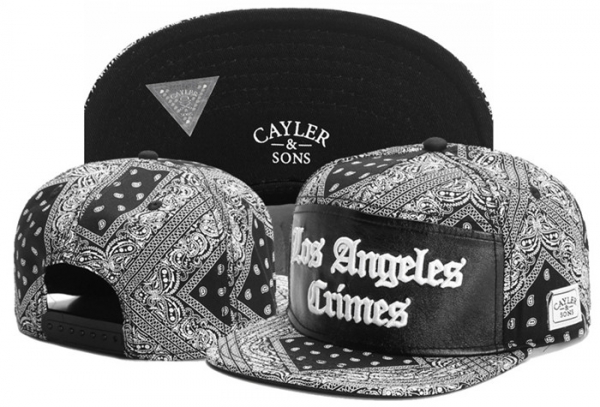 Hot Sale Brand Hats Cayler Sons Snapback Los Angeles in Gray Grids Black,new collection,premium selection,New Arrival Snapbacks/Hats/Caps