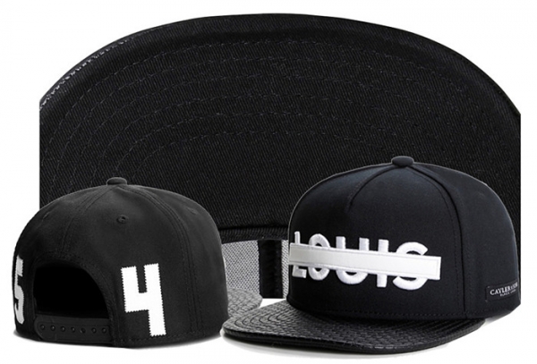 Hot Sale Brand Hats Cayler Sons Snapback Louis in Black,official online website,Wholesale Online USA,great deals Snapbacks/Hats/Caps