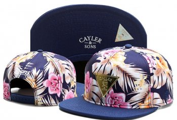 Best Selling Caps Cayler Sons Snapback Blue Purple Flower,Factory Outlet Price,cheapest price,Clearance Snapbacks/Hats/Caps